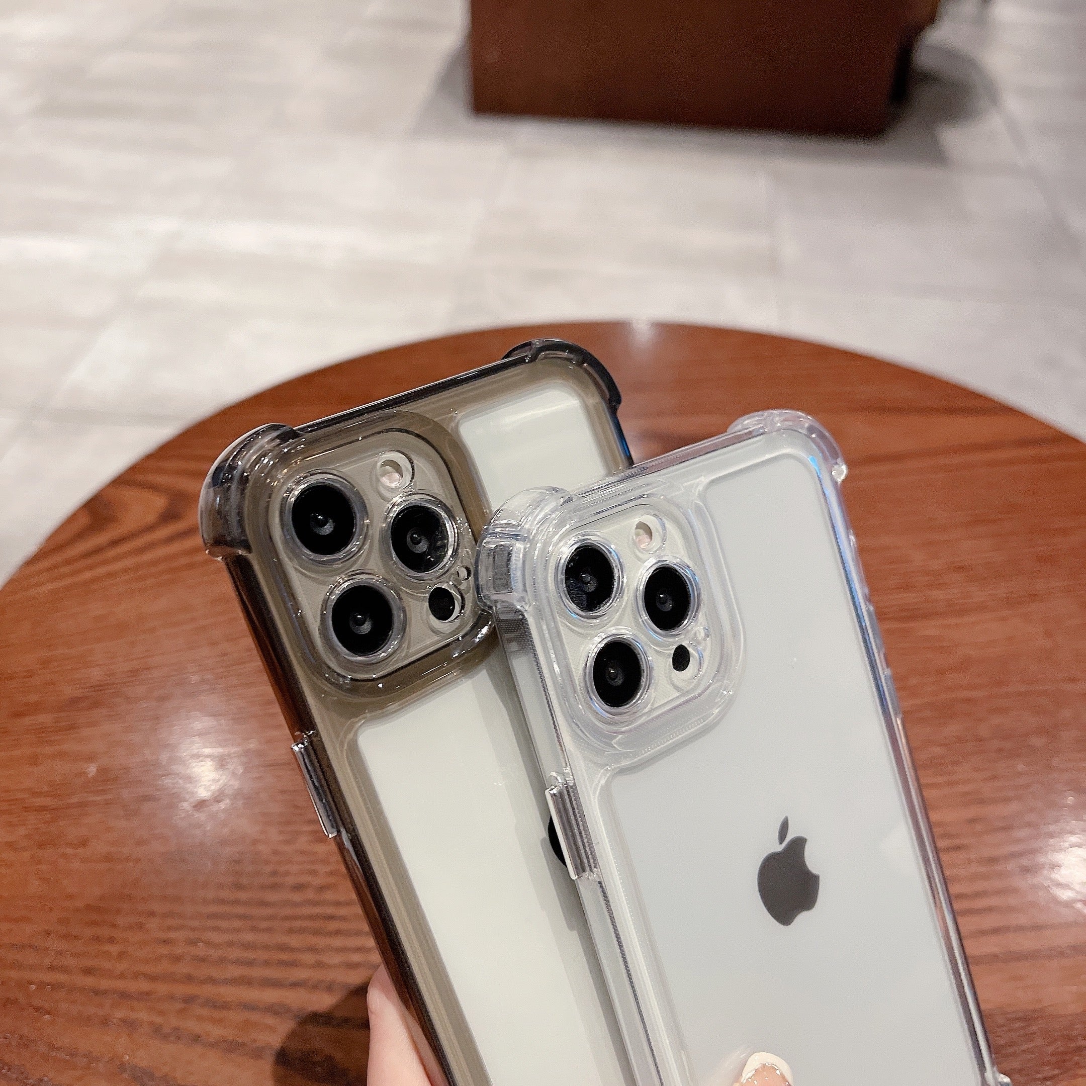 Zadní kryt telefonu pro iPhone 13 Pro 6,1 palce, čtyřrohá ochrana proti pádu, pouzdro na telefon proti poškrábání Zadní kryt telefonu pro iPhone 13 Pro 6,1 palce, čtyřrohá ochrana proti pádu, pouzdro na telefon proti poškrábání